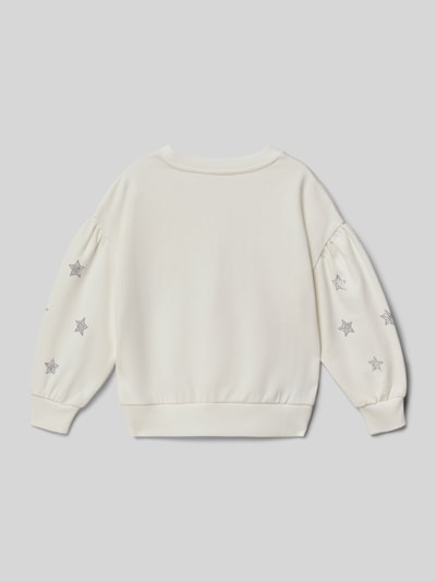 MANGO Sweatshirt mit gerippten Abschlüssen Ecru 3