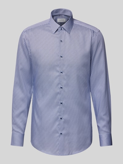 Eterna Slim Fit Business-Hemd mit Kentkragen Bleu 2