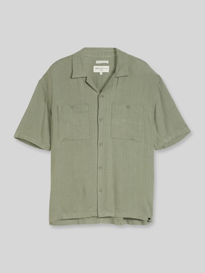 Tom Tailor Denim Loose Fit Freizeithemd aus Leinen-Viskose-Mix Mint 2