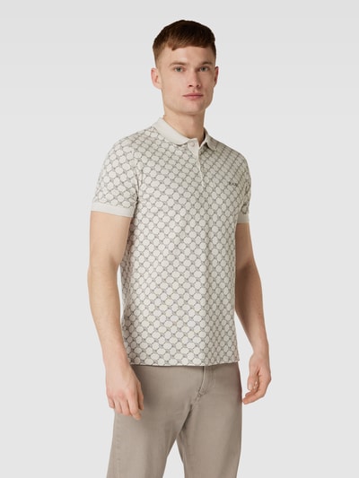 JOOP! Collection Poloshirt mit Allover-Muster Modell 'Paigam' Weiss 4