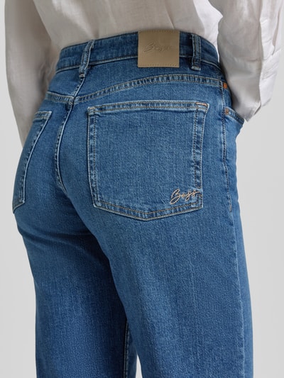 BOSS Orange flared jeans van katoenmix model 'C_SOFT KICK FLARE 4.0' Donkerblauw - 3