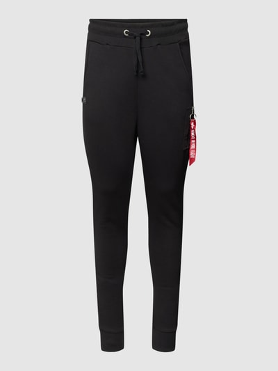 Alpha Industries Slim Fit Sweatpants mit Cargotaschen Black 2