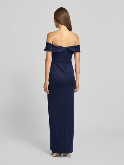 Lipsy Off-Shoulder-Kleid mit Gehschlitz Marine 5
