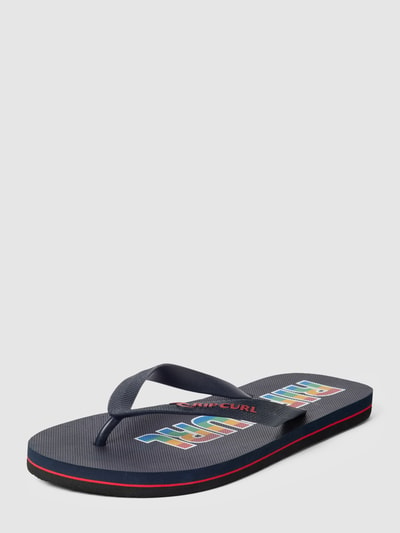 Rip Curl Teenslippers met labelprint, model 'ICONS' Donkerblauw - 1