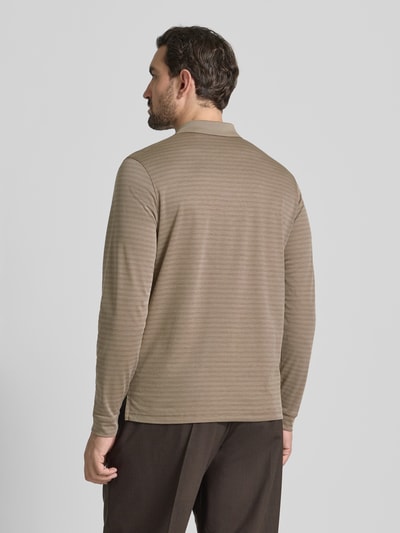 RAGMAN Regular Fit Poloshirt mit Brusttasche Modell 'Fineliner' Sand 5