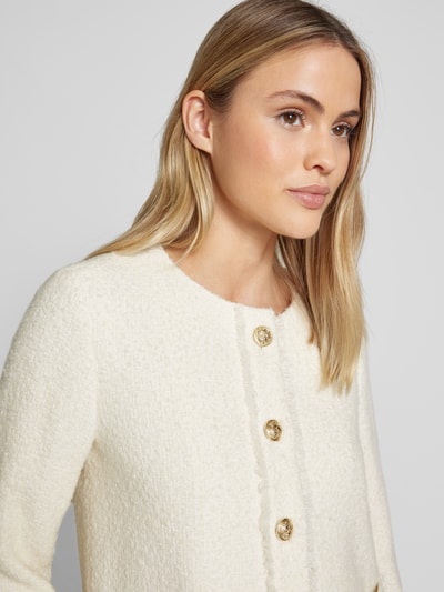 WHITE LABEL Blazer met ronde hals Ecru - 3