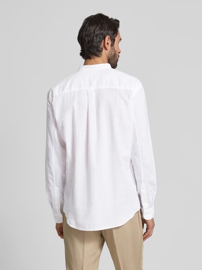 MCNEAL Regular Fit Freizeithemd mit Stehkragen Weiss 5