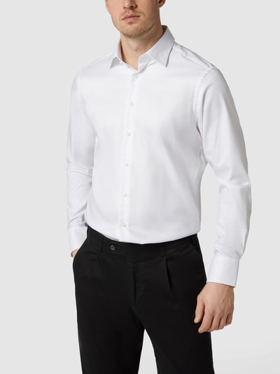 Christian Berg Men Zakelijk regular fit overhemd van twill Wit - 4