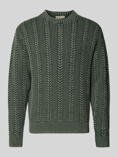Redefined Rebel Regular Fit Pullover aus reiner Baumwolle Modell 'WAYNE' Oliv 1