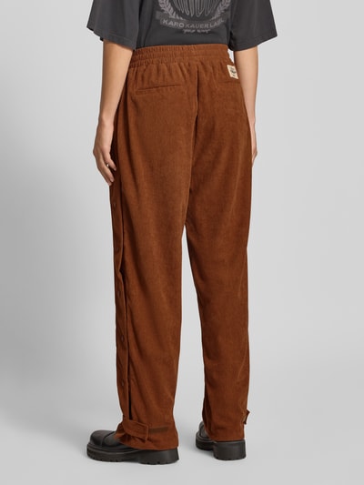 Karo Kauer Spodnie sztruksowe z elastycznym pasem Średniobrązowy 5