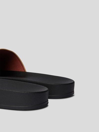 Marni Slides mit Label-Print Schwarz 3