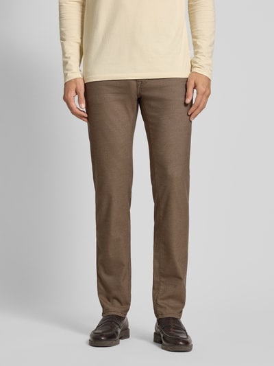 Pierre Cardin Slim fit stoffen broek met viscose, model 'Lyon' Beige - 4