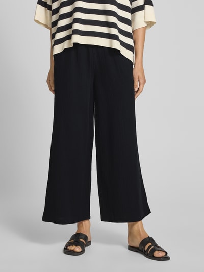 Christian Berg Woman Wide Leg Stoffhose in verkürzter Passform Black 4