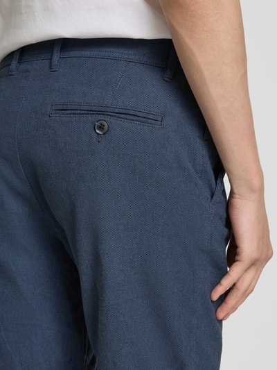 SELECTED HOMME Slim Fit Shorts mit Strukturmuster Modell 'LUTON' Marine 3