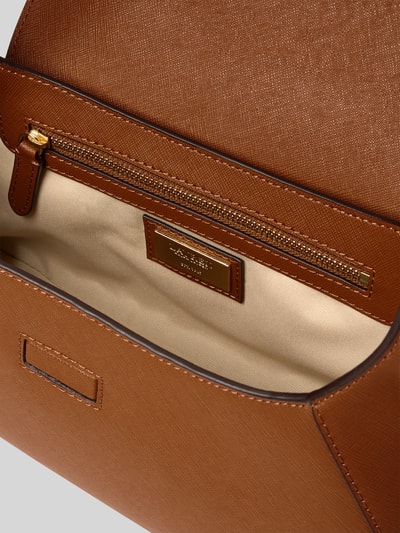Lauren Ralph Lauren Torebka skórzana z aplikacją z logo model ‘SCHYLAR’ Koniakowy 5