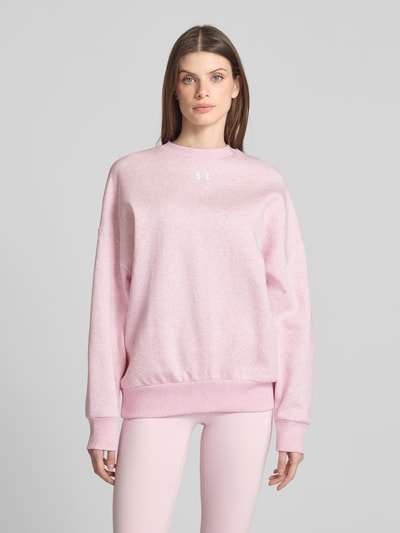 Under Armour Oversized Sweatshirt mit Label-Print Hellrosa 4