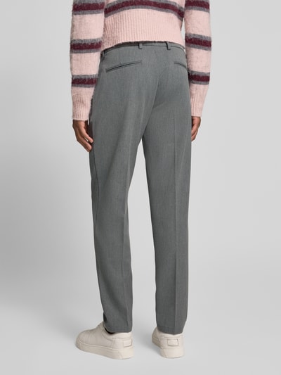 Les Deux Regular Fit Anzughose mit Gürtelschlaufe Hellgrau Melange 5
