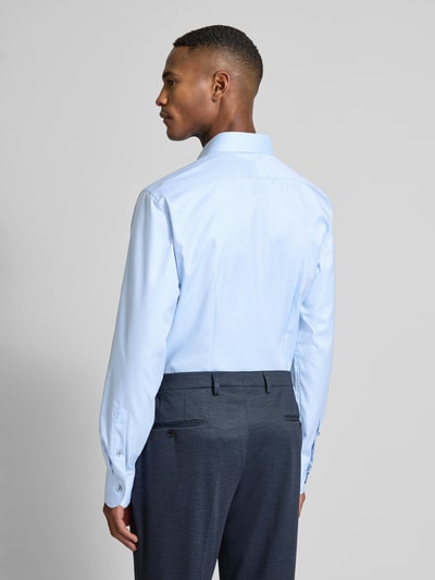 OLYMP SIGNATURE SLIM FIT Slim fit zakelijk overhemd met kentkraag, model 'Savio' Bleu - 5