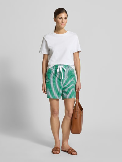 Lauren Ralph Lauren Regular Fit Shorts aus reiner Baumwolle Gruen 1