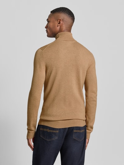 MCNEAL Regular fit coltrui van wolmix met kasjmier Camel gemêleerd - 5