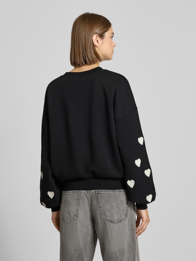 Only Relaxed Fit Sweatshirt aus Baumwoll-Mix Modell 'MACY' Black 5