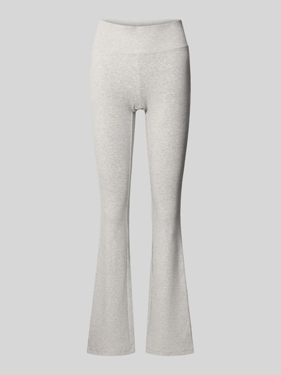 Review Flared Fit Leggins mit Viskose-Anteil Hellgrau Melange 2