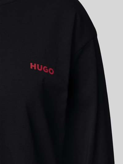 HUGO Regular Fit Pyjama-Oberteil aus Baumwoll-Mix Modell 'HUGO ID' Black 2