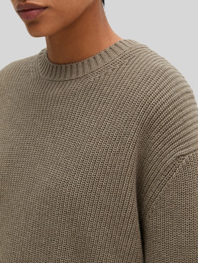 Marc O'Polo Loose Fit Pullover aus reiner Baumwolle Taupe 3