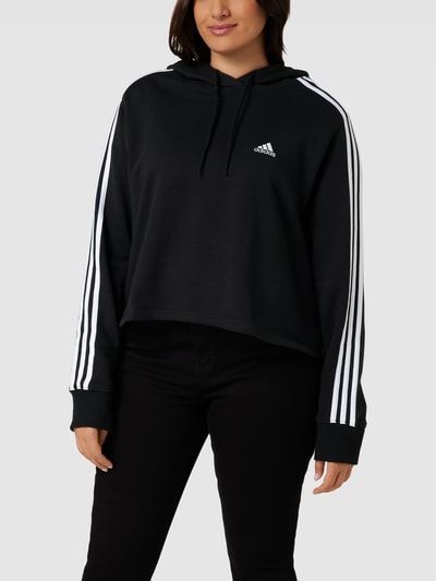 Adidas Sportswear Plus PLUS SIZE korte hoodie met labeldetail Zwart - 4