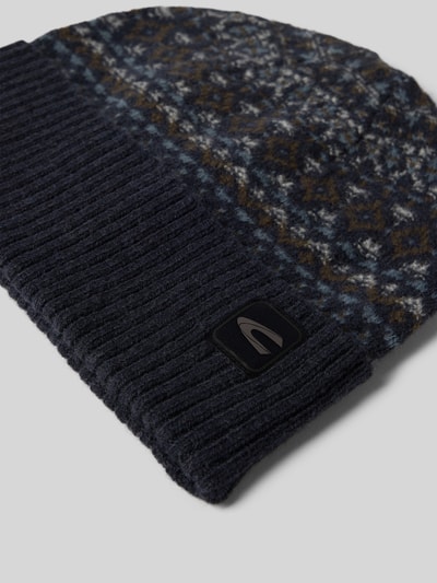 camel active Beanie mit Label-Detail Marine 2