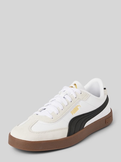 Puma Leren sneakers met contrastgarnering, model 'Puma Club II Era' Wit - 1