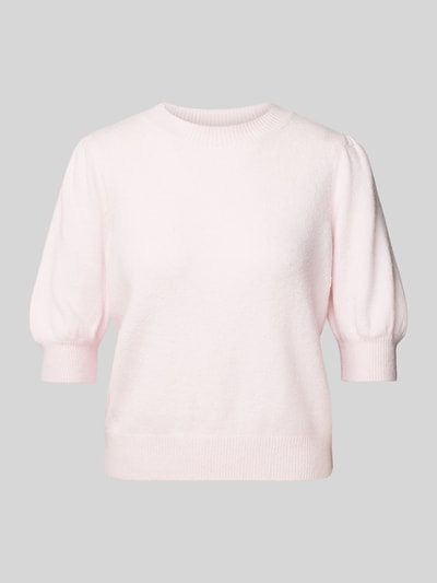 Vero Moda Regular Fit Strickpullover mit Puffärmeln Modell 'DOFFY' Pink Melange 2