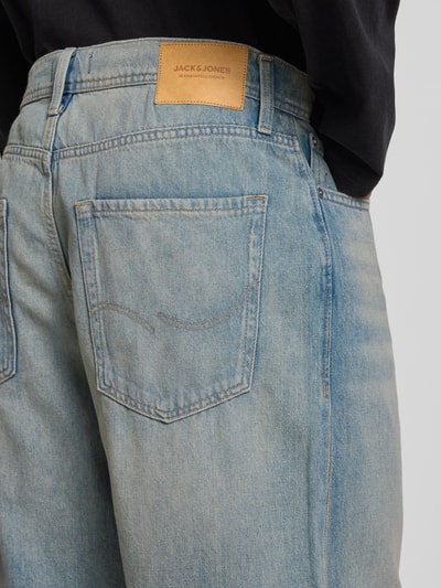 Jack & Jones Extra baggy fit korte jeans in 5-pocketmodel, model 'RON' Lichtblauw - 3