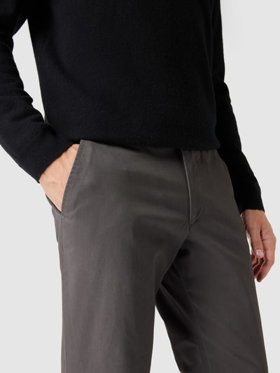 Christian Berg Men Straight Fit Chino mit Stretch-Anteil Dunkelgrau 3