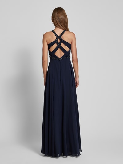 Jake*s Cocktail Abendkleid mit Ziersteinbesatz Marine Melange 5