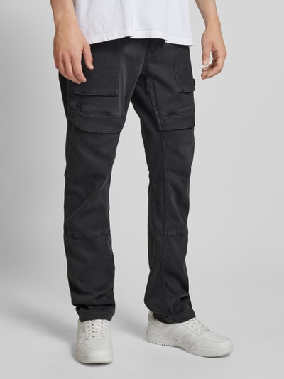 PME Legend Slim Fit Cargohose mit Label-Detail Modell 'FLIGHTRIDER' Anthrazit 4