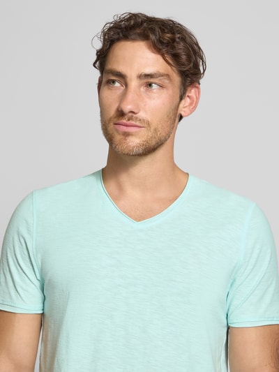 MCNEAL T-shirt met V-hals Lichtturquoise - 3