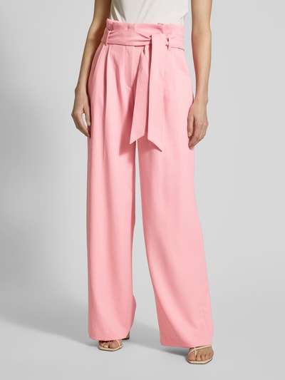 Marc Cain Wide Leg Stoffhose mit Bundfalten Pink 4