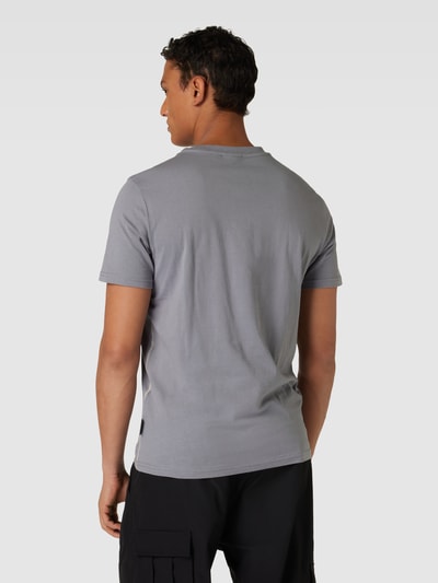 Napapijri T-shirt met labelprint, model 'AYLMER' Middengrijs - 5