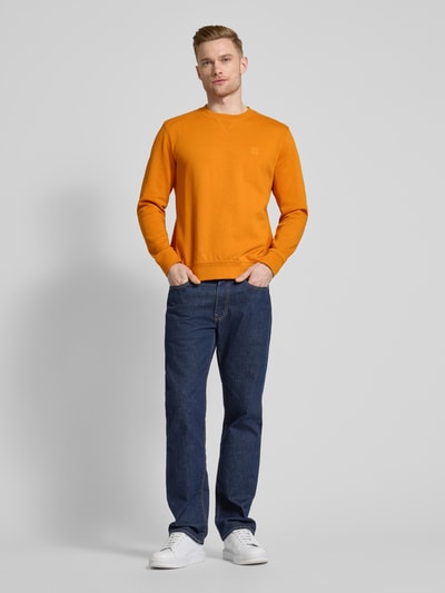 BOSS Orange Sweatshirt mit Label-Detail Modell 'Westart' Orange 1