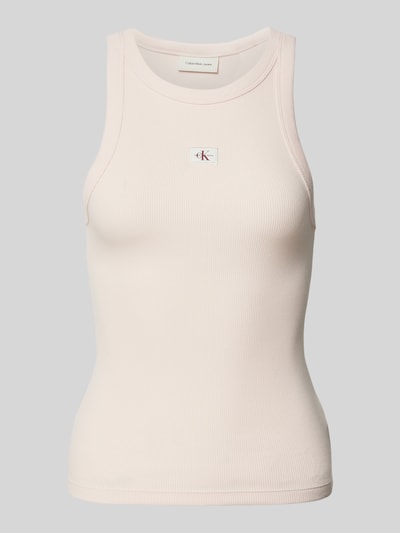 Calvin Klein Jeans Tanktop mit Label-Detail Hellrosa 1