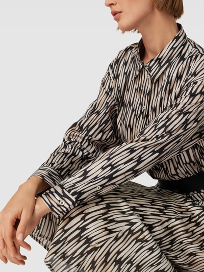 CINQUE Bluse mit Allover-Muster Modell 'CITARANA' Black 3