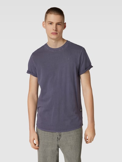 G-Star Raw T-Shirt mit Label-Detail Aubergine 4