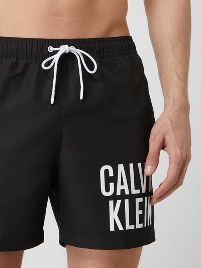 Calvin Klein Underwear Badehose mit Label-Print Black 2