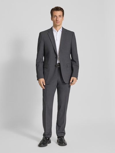 BOSS Spodnie do garnituru o kroju slim fit z mieszanki żywej wełny model ‘H-GIO-MM-C-NF’ Antracytowy 1