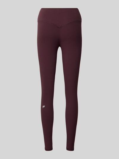Fabletics Slim Fit Leggins mit Logo-Detail Modell 'PURELUXE' Bordeaux 3