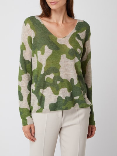 Princess Goes Hollywood Pullover mit Camouflage-Muster Modell 'Salvia' Gruen 4