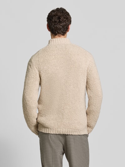 Marc O'Polo Oversized Fit Pullover aus Schurwoll-Mix Beige 5