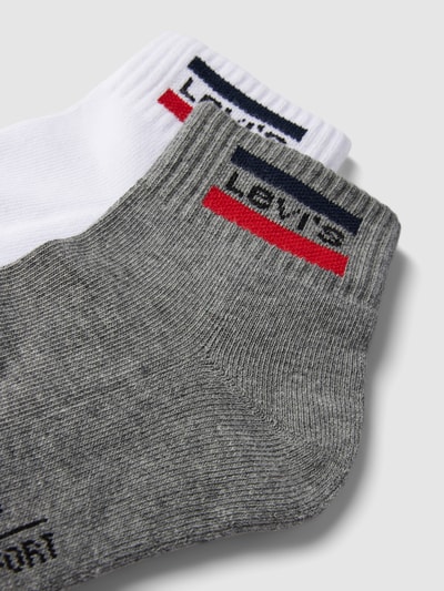 Levi's® Socken mit Label-Details im 2er-Pack Mittelgrau Melange 2