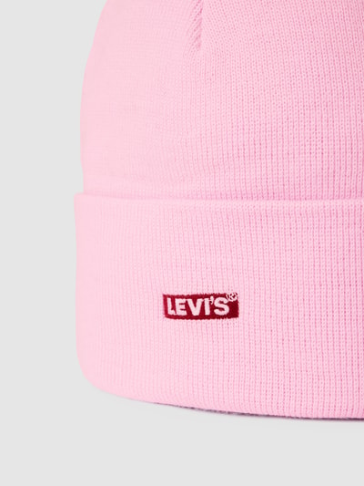 Levi's® Beanie mit Label-Stitching Modell 'BABY TAB ROSA' Hellrosa 2